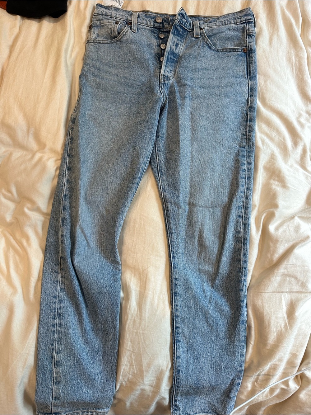 Levi’s Premium 501 Skinny Jeans Light Wash Button Fly W28 L28